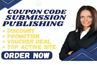 manually submit coupon to 50 popular deal sites coupon code submissions