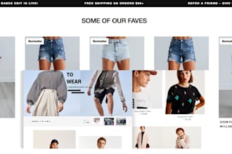 design shopify clothing website fashion boutique store redesign clothing store
