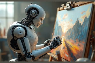create a unique ai art illustration, ai image generation of any choice of style
