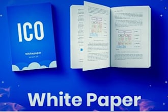 write and design nft white paper roadmap crypto white paper icov