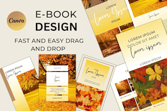 design beautiful canva ebooks KDP journals planners and training manuals