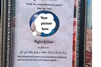 create a digital couple frame