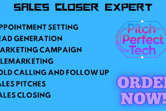 be your sales representative, generating b2b leads and closing deals