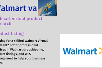 be your expert walmart VA for dropshipping, listings wfs management