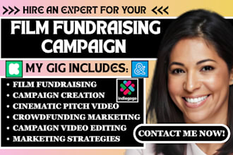 create film fundraising cinematic pitch videos crowdfunding campaign promotion