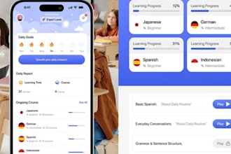 build ai powered language learning app, school learning app, ai translation app