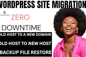 move migration or backup on your wordpress site within 5 hours
