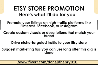 promote your etsy shop to bring potential buyers