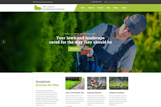 develop lawn maintenance website, properties cleaning and maintenance