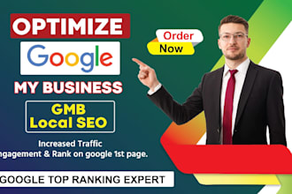 professionally optimize your local business gmb page for top local seo search