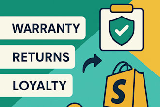 shopify warranty, return,  loyalty system automation expert