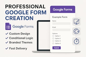 create a custom google form or typeform for your business or event
