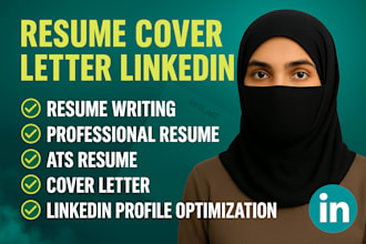 write your resume, cv, cover letter, and optimize linkedin profile