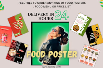 do thumbnails in canva,drink food poster flyer canva expert