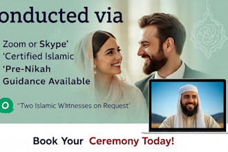 be your trusted online nikah imam with witness, wali, and certificate