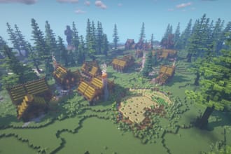 design custom minecraft map, terrain, build, spawn, hub, lobby, house, minigame