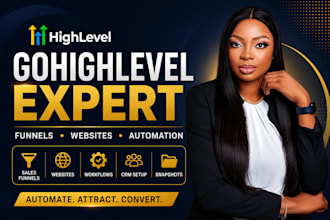 do gohighlevel website design, ghl landing page, sales funnel, ghl automation