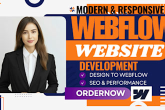 design create or develop webflow website, webflow expert and figma to webflow
