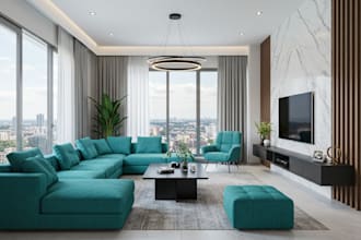 interior design livingroom, home interior decor, bedroom, kitchen, 3d rendering