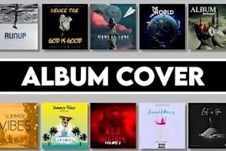 be your album cover designer, single cover art, mixtape cover, cd cover, band