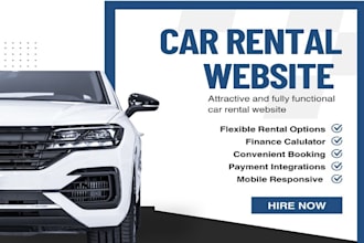 create car rental website, car rental, motorbike rental, car rental booking