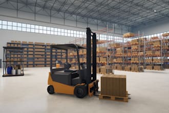 visualize 3d commercial building,industrial building,warehouse modeling,factory