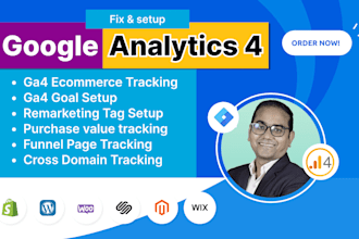 setup google analytics 4, ga4 ecommerce tracking, ads conversion tracking by GTM