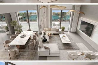 3d architectural interior exterior house  design rendering visualization