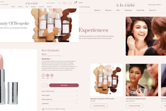 build makeup website, beauty salon, cosmetic, makeup, body contouring website