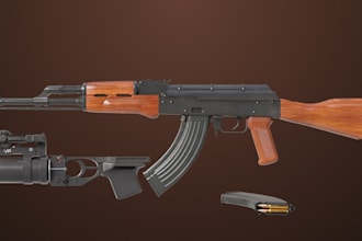 optimize realistic 3d weapon, gun, firearms, knives game assets, clothes armor