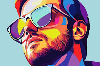 make professional wpap pop art portrait