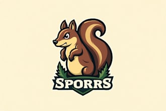 do awesome squirrel logo for you with my on creativity