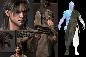 3d realistic character 3d human model scifi 3d game character rigging in blender