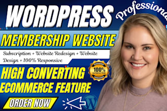 develop paid wordpress membership website, subscription wordpress website