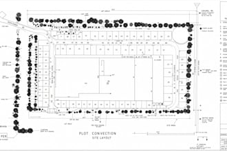 draw floor plan, electrical, photometric, grading plan, site plan, city permit