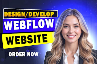 build webflow website design develop, redesign, webflow expert figma to webflow
