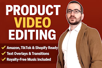 edit professional ecommerce product videos for amazon, shopify, and tiktok
