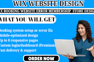 fix booking website error membership website store design and build paid wix