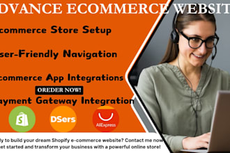 build ecommerce website shopify website design shopify website development dsers