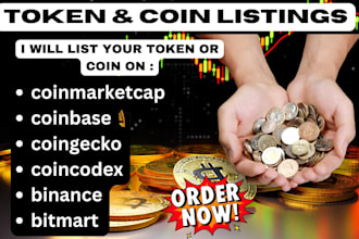 do token listing, coin listing, ico listing on coinmarketcap, coingecko