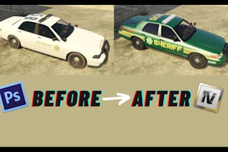 create high quality liveries for your gta or fivem vehicles