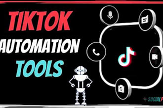 develop tiktok shop bot, affiliate bot, auto dm bot, order and sales automation