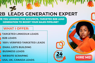 do b2b lead research, prospect list building, and contact sourcing