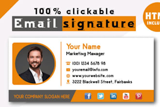 clickable signature email signature html signature outlook signature
