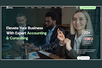 build bookkeeping website accounting landing page bookkeeping accounting website