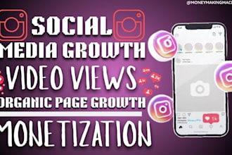 grow tiktok, instagram organic followers instagram promotion tiktok monetization