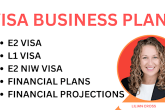 write business plans, petition letter for eb2 niw e2 and l1 visa