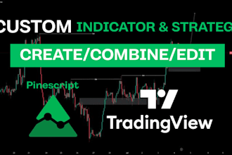 develop any trading strategy or indicator for tradingview in pinescript