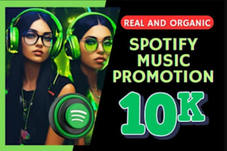 do spotify promotion,podcast,curator to increase spotify monthly listeners