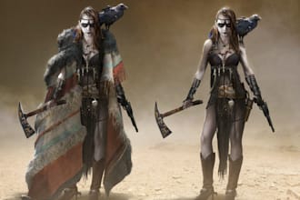 build 3d game character, port model,nsfw,skyrim model, skyrim armor, fallout mod